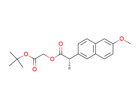 Molecular Structure of 646509-90-2 (((tert-butyl)oxycarbonyl)methyl (2S)-2-(6-methoxy(2-naphthyl))propanoate)