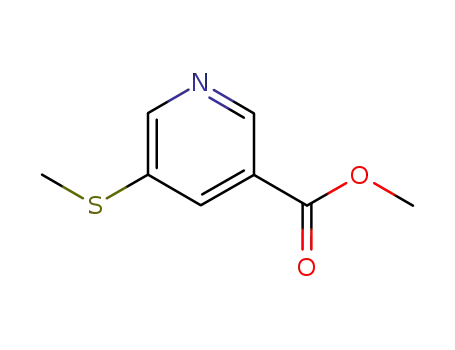 Molecular Structure of 74470-43-2 (Methyl 5-(Methylthio)nicotinate)