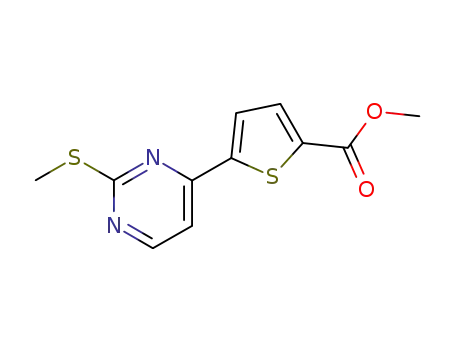 5-(2-methylsulfanyl-pyrimidin-4-yl)-thiophene-2-carboxylic acid methyl ester
