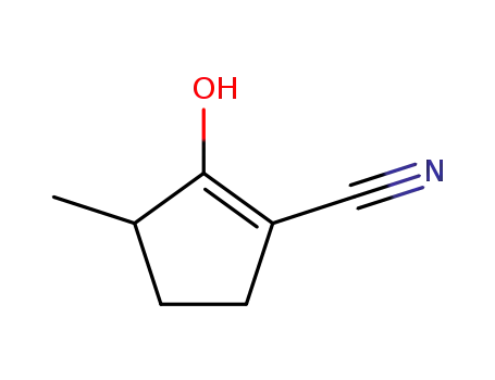 Molecular Structure of 596814-47-0 (2-hydroxy-3-Methyl-cyclopent-1-enecarbonitrile)