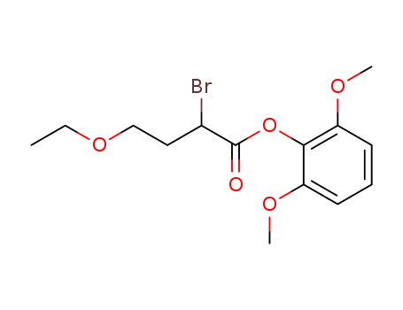Molecular Structure of 443688-52-6 (2-bromo-4-ethoxy-butyric acid 2,6-dimethoxy-phenyl ester)