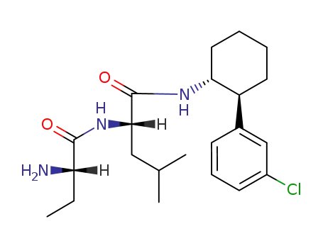 (S)-2-((S)-2-Amino-butyrylamino)-4-methyl-pentanoic acid [(1R,2S)-2-(3-chloro-phenyl)-cyclohexyl]-amide