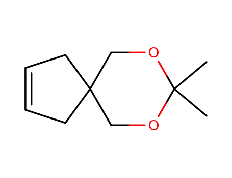 Molecular Structure of 391612-66-1 (7,9-Dioxaspiro[4.5]dec-2-ene, 8,8-dimethyl-)