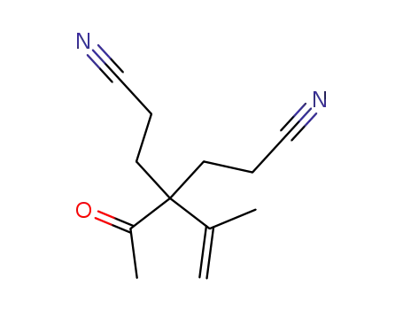 Molecular Structure of 16400-79-6 (4-acetyl-4-(prop-1-en-2-yl)heptanedinitrile)