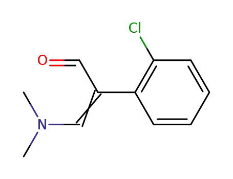 Molecular Structure of 76053-33-3 (Benzeneacetaldehyde, 2-chloro-a-[(dimethylamino)methylene]-)