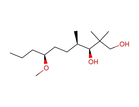Molecular Structure of 881897-22-9 (1,3-Decanediol, 7-methoxy-2,2,4-trimethyl-, (3S,4R,7S)-)