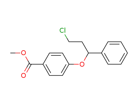 Benzoic acid, 4-(3-chloro-1-phenylpropoxy)-, methyl ester