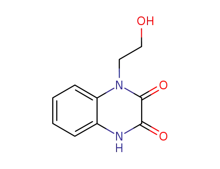 Molecular Structure of 869199-14-4 (1-(2-hydroxy-ethyl)-1,4-dihydro-quinoxaline-2,3-dione)