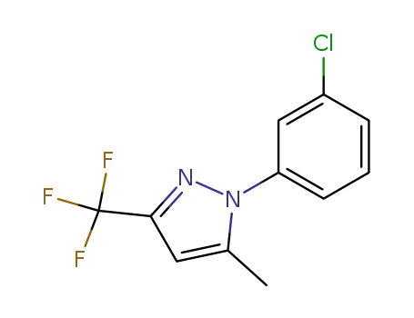 1-(3-chloro-phenyl)-5-methyl-3-trifluoromethyl-1<i>H</i>-pyrazole