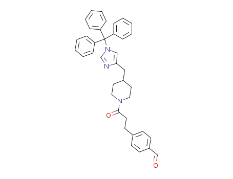 4-{3-oxo-3-[4-(1-trityl-1<i>H</i>-imidazol-4-ylmethyl)-piperidin-1-yl]-propyl}-benzaldehyde