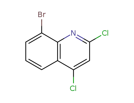 Molecular Structure of 406204-86-2 (8-Bromo-2,4-dichloroquinoline, 97%)
