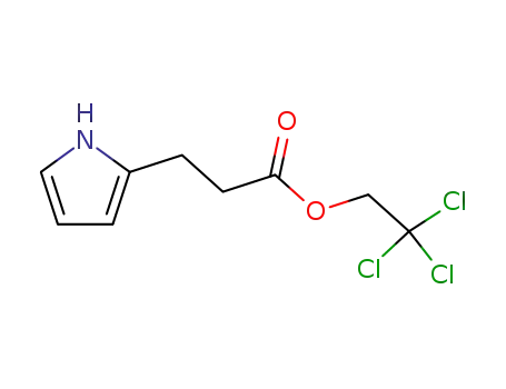 Molecular Structure of 825639-31-4 (1H-Pyrrole-2-propanoic acid, 2,2,2-trichloroethyl ester)