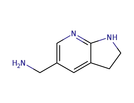 1H-Pyrrolo[2,3-b]pyridine-5-methanamine,2,3-dihydro-(9CI)