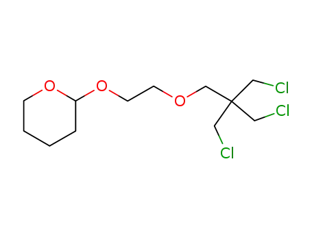 Molecular Structure of 528609-00-9 (2-[2-(3-chloro-2,2-bis-chloromethyl-propoxy)-ethoxy]-tetrahydro-pyran)