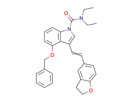 1H-Indole-1-carboxamide,
3-[2-(2,3-dihydro-5-benzofuranyl)ethenyl]-N,N-diethyl-4-(phenylmethoxy)
-