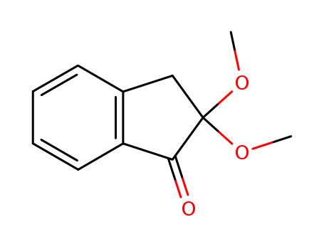 Molecular Structure of 62937-77-3 (1H-Inden-1-one, 2,3-dihydro-2,2-dimethoxy-)
