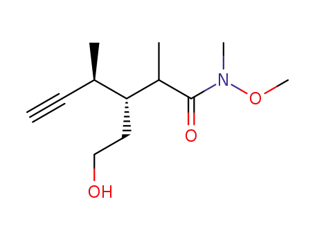 (3R,4S)-3-(2-Hydroxy-ethyl)-2,4-dimethyl-hex-5-ynoic acid methoxy-methyl-amide