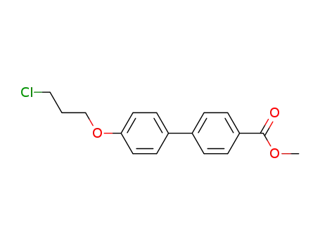 Molecular Structure of 372514-04-0 (Methyl 4'-(3-chloropropoxy)[1,1'-biphenyl]-4-carboxylate)