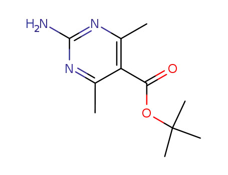 2-amino-4,6-dimethyl-pyrimidine-5-carboxylic acid <i>tert</i>-butyl ester
