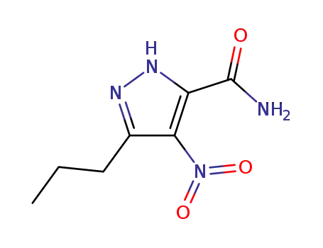 Molecular Structure of 139756-08-4 (4-Nitro-3-propyl-1H-pyrazole-5-carboxamide)
