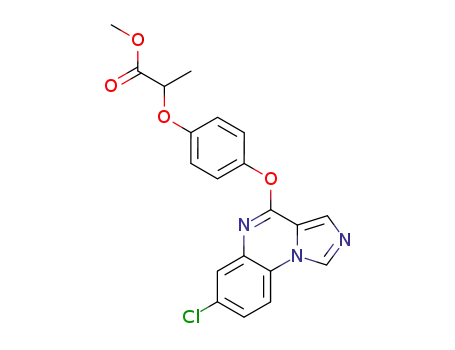 Propanoic acid,
2-[4-[(7-chloroimidazo[1,5-a]quinoxalin-4-yl)oxy]phenoxy]-, methyl ester