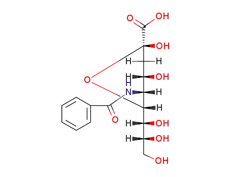 Molecular Structure of 13185-87-0 (N-benzoyl-β-D-neuraminic acid)