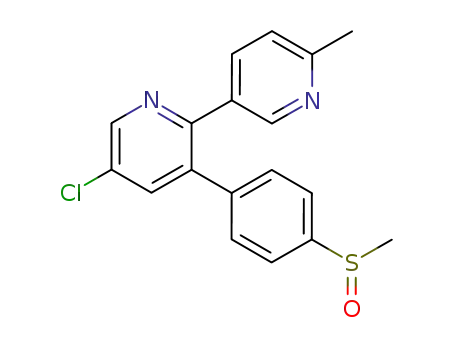 5-Chloro-2-(6-methylpyridin-3-yl)-3-(4-methylsulfinylphenyl)pyridine