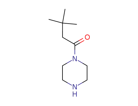 Molecular Structure of 253175-46-1 (Piperazine, 1-(3,3-dimethyl-1-oxobutyl)- (9CI))