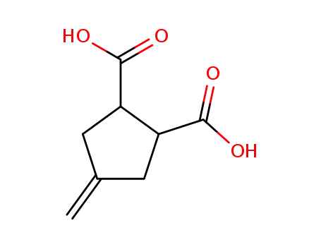 Molecular Structure of 90474-14-9 (4-METHYLENE-CYCLOPENTANE-1,2-DICARBOXYLIC ACID)
