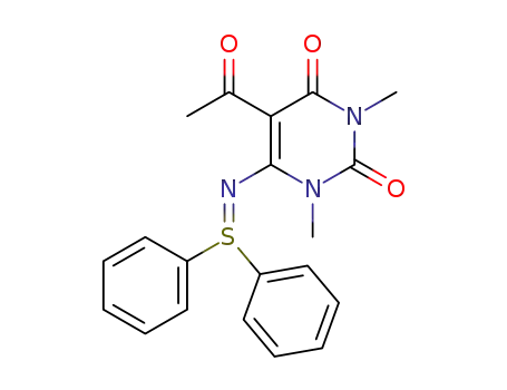 N-(5-acetyl-1,3-dimethyl-6-uracilyl)-S,S-diphenylsulfilimine