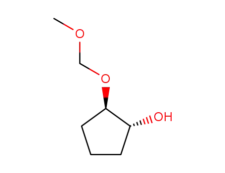 Molecular Structure of 704910-24-7 (Cyclopentanol, 2-(methoxymethoxy)-, (1R,2R)-rel- (9CI))