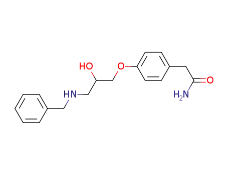Molecular Structure of 862422-88-6 (2-[4-(3-benzylamino-2-hydroxy-propoxy)-phenyl]-acetamide)
