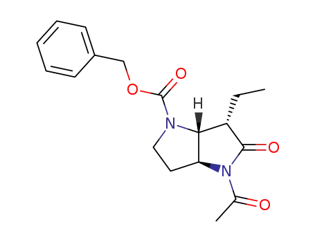 (3aS,6S,6aR)-4-Acetyl-6-ethyl-5-oxo-hexahydro-pyrrolo[3,2-b]pyrrole-1-carboxylic acid benzyl ester