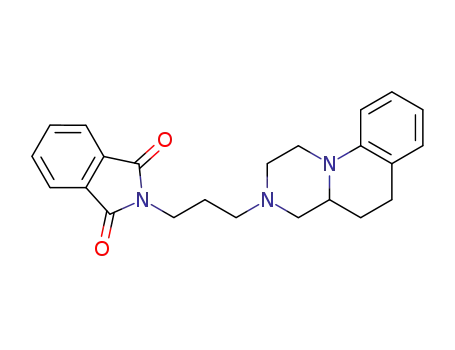 Molecular Structure of 182208-24-8 (1H-Isoindole-1,3(2H)-dione,
2-[3-(1,2,4,4a,5,6-hexahydro-3H-pyrazino[1,2-a]quinolin-3-yl)propyl]-)