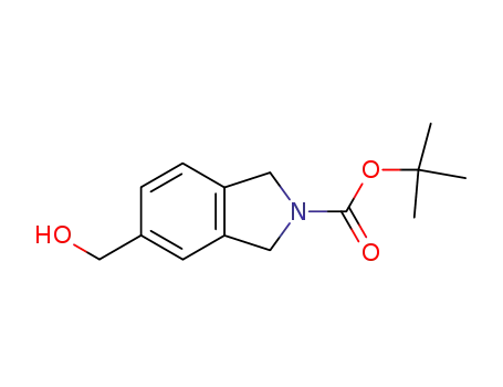 Molecular Structure of 253801-14-8 (N-BOC-5-(HYDROXYMETHYL)-ISOINDOLINE)