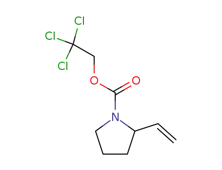 Molecular Structure of 849937-08-2 (1-Pyrrolidinecarboxylic acid, 2-ethenyl-, 2,2,2-trichloroethyl ester)