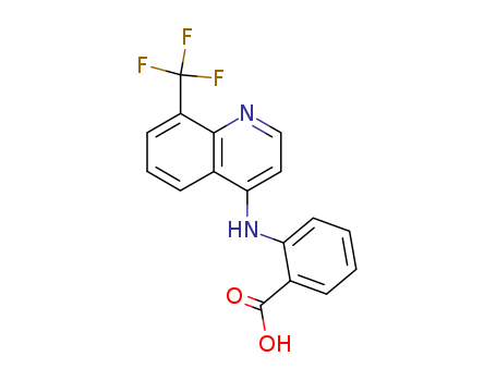 2-[[8-(trifluoromethyl)quinolin-4-yl]amino]benzoic acid