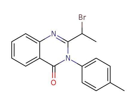 2-(1-bromo-ethyl)-3-<i>p</i>-tolyl-3<i>H</i>-quinazolin-4-one