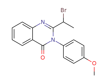 2-(1-bromo-ethyl)-3-(4-methoxy-phenyl)-3<i>H</i>-quinazolin-4-one