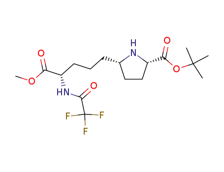 methyl (2S)-5-[(2S,5S)-2-tert-butoxycarbonyl-5-pyrrolidinyl]-2-(2,2,2-trifluoroacetamido)-pentanoate