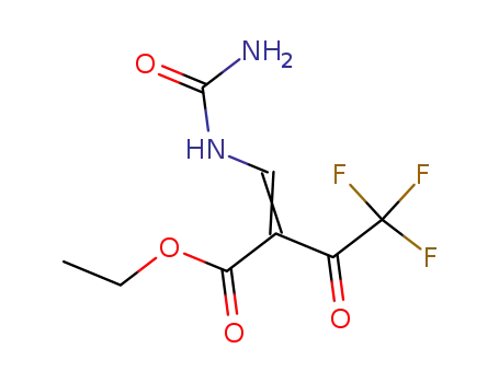 Molecular Structure of 2924-80-3 (ethyl 4,4,4-trifluoro-3-oxo-2-(ureidomethylidene)butanoate)
