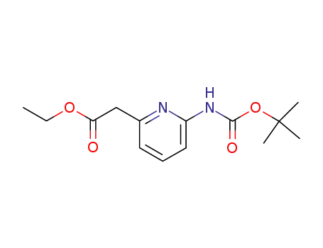 (6-TERT-BUTOXYCARBONYLAMINO-PYRIDIN-2-YL)-ACETIC ACID ETHYL ESTER