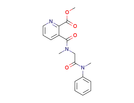 3-{methyl-[(methyl-phenyl-carbamoyl)-methyl]-carbamoyl}-pyridine-2-carboxylic acid methyl ester
