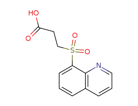 Molecular Structure of 626206-92-6 (3-(QUINOLINE-8-SULFONYL)-PROPIONIC ACID)