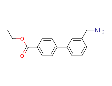 Molecular Structure of 479645-82-4 (ETHYL 3'-(AMINOMETHYL)BIPHENYL-4-CARBOXYLATE)