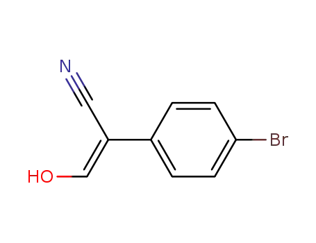Molecular Structure of 89333-18-6 (Benzeneacetonitrile, 4-bromo-a-(hydroxymethylene)-, (Z)-)