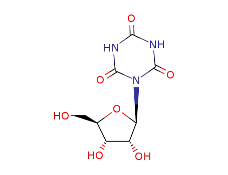 Molecular Structure of 22432-96-8 (1-pentofuranosyl-1,3,5-triazinane-2,4,6-trione)