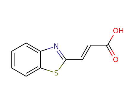 Molecular Structure of 123530-67-6 (2-Propenoicacid,3-(2-benzothiazolyl)-,(E)-(9CI))