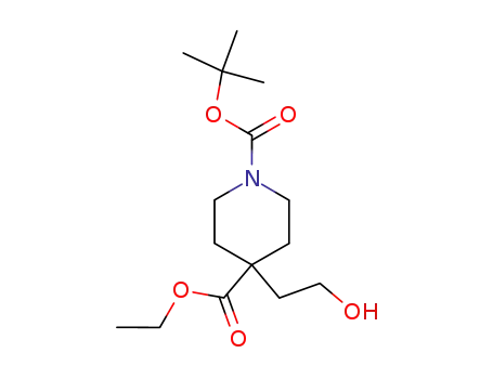 1,4-Piperidinedicarboxylic acid, 4-(2-hydroxyethyl)-, 1-(1,1-diMethylethyl) 4-ethyl ester
