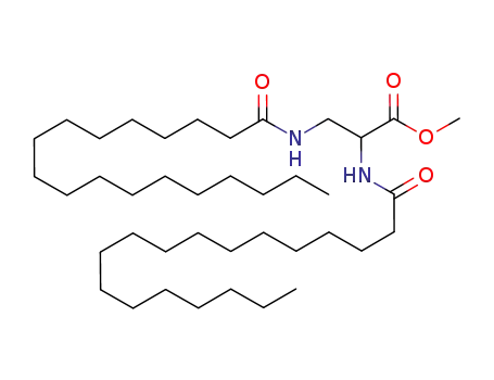 Molecular Structure of 850254-72-7 (Alanine, N-(1-oxooctadecyl)-3-[(1-oxooctadecyl)amino]-, methyl ester)